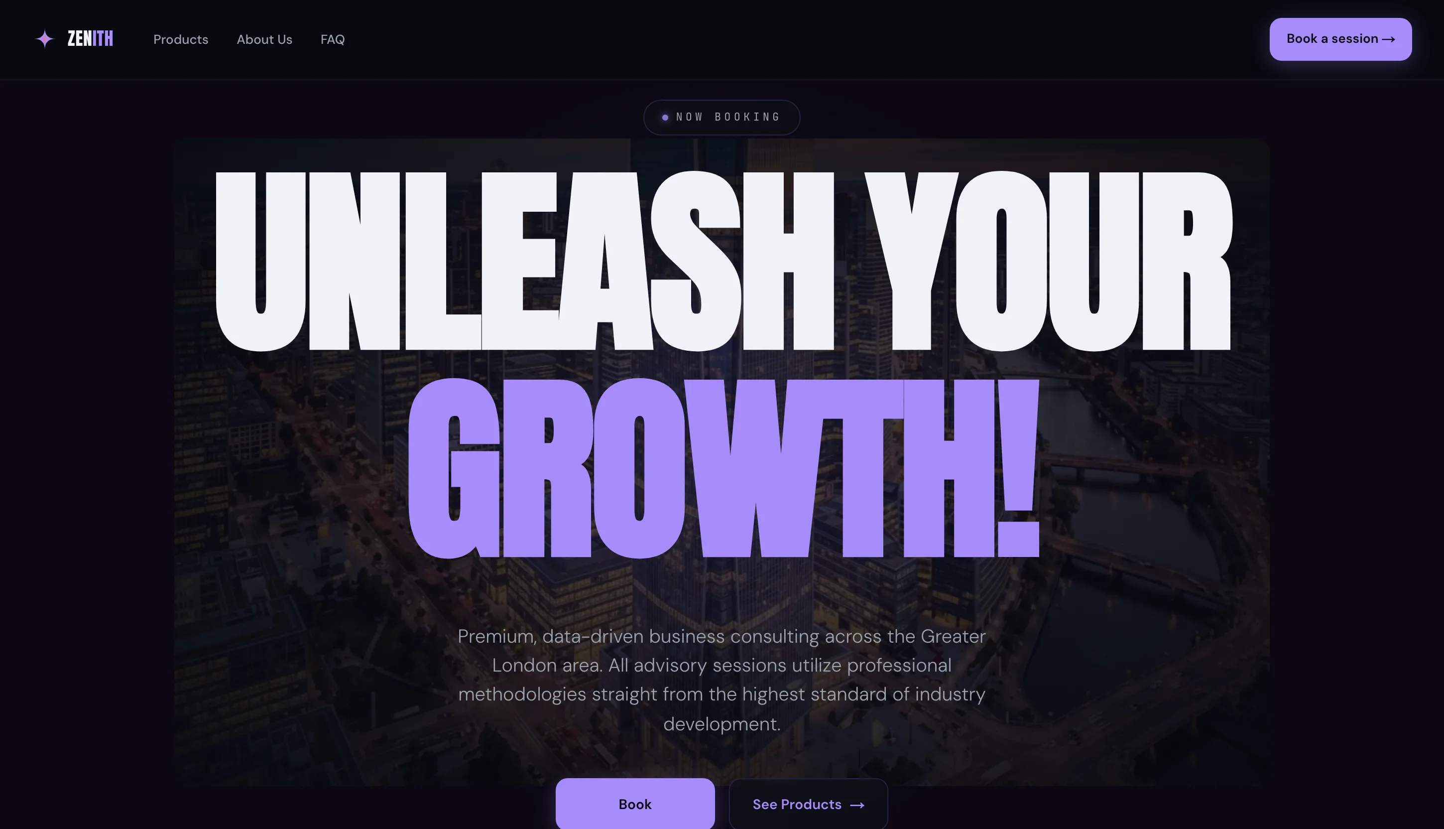 Zenith Consulting — a business website by AB Web Studio